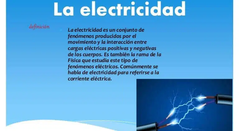 Que es la electricidad