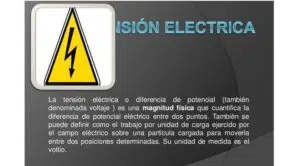 Que es la tensión eléctrica